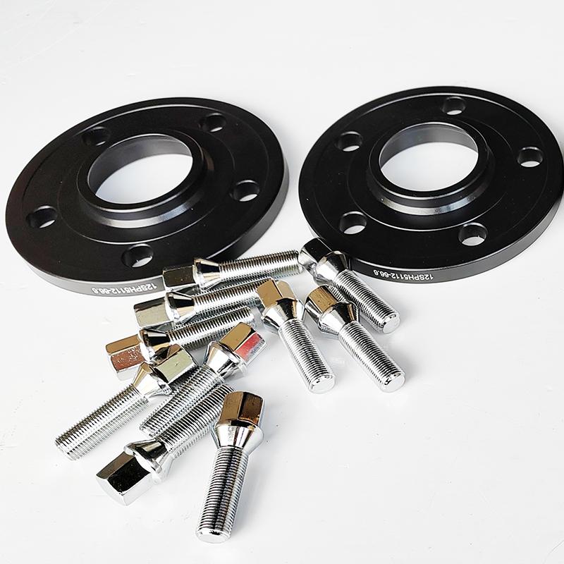 2PCS 10/12/15/20MM 5x112 66.6 Hub Centric Wheel Spacer With Extended 14X1.5 Wheel Bolts For Mercedes Benz