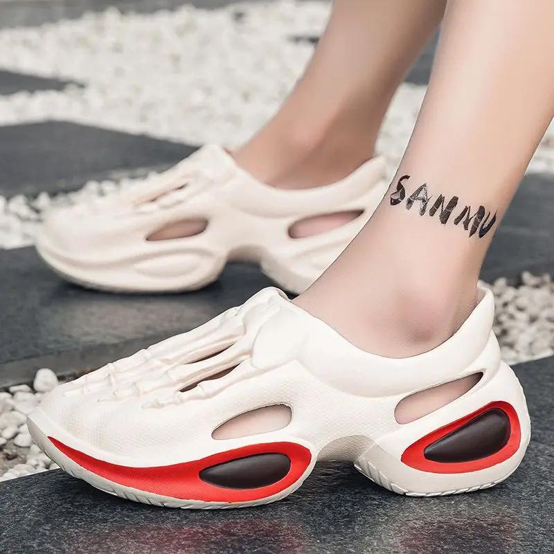 Fashion Height Male Shoe Ultralight with Platform Beach Non-slip Stylish Pvc 39 Summer 2025 Barefoot Japanese Daily Use Buy Men's Sandal