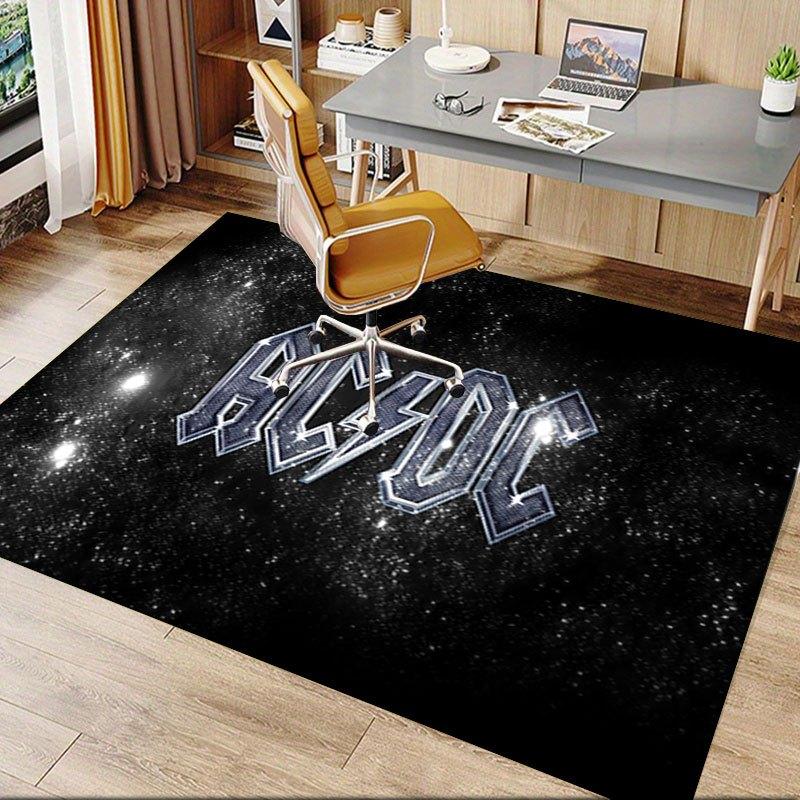 AC/DC Band Logo Music Poster Print Wall Art DecorOffice Mat Home Decor Gift For Halloween & Christmas LC23