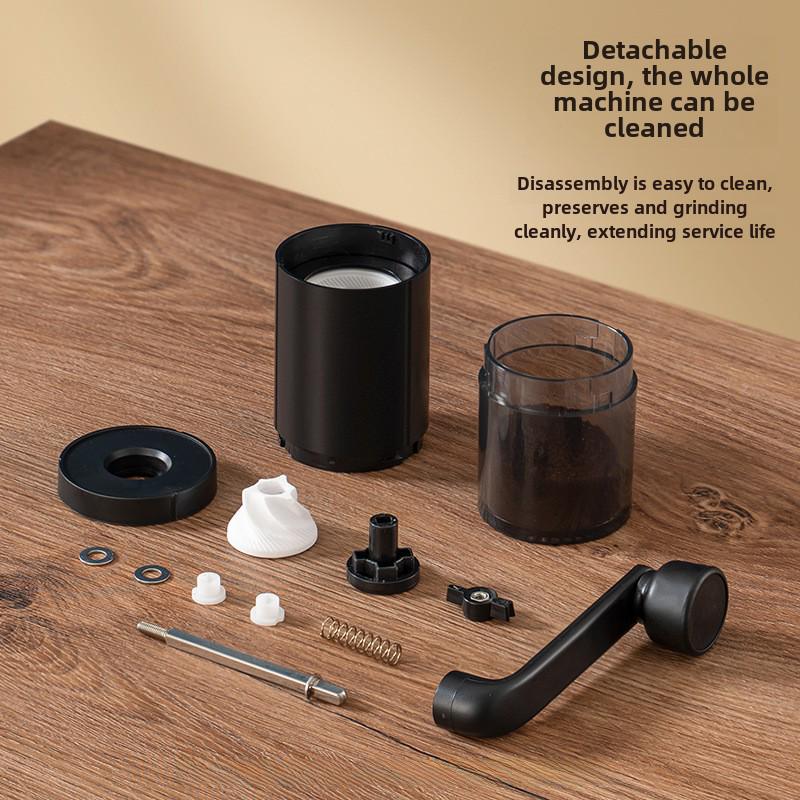 Portable Hand-Cranked Coffee Grinder for Home Use