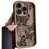 Retro Butterfly iPhone Case for 11, 12, 14, 15, 16 Pro Max - Transparent & Drop-proof