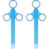 Lubricant Launcher, Lubricant Applicator with Smooth Round Tip, Reusable (2-Pack, Blue)