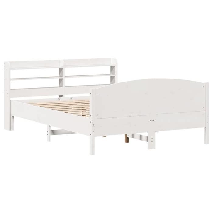 VidaXL Bed Frames Without Mattress White 160x200 Cm Solid Pine Wood 3306961