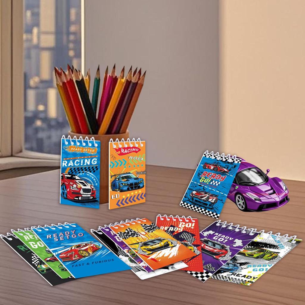 Portable Mini Racing Theme Notebook for Students