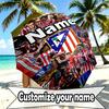 Custom Name Personalized football team Print Umbrella, Auto Open Close, 8‑Rib Sturdy Frame, Commute Camping Hiking Use, Birthday Gift