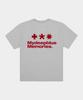 Maidibbeullumemolijeu Mm Symbol Logo T-Shirts (Grey / Burgundy)