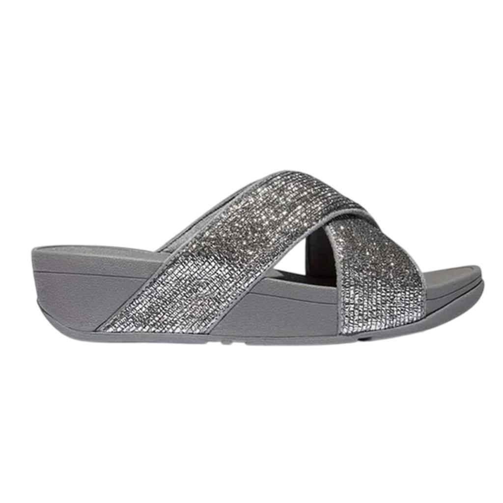 FitFlop Damen Zehentrenner mit Glitzer und überkreuzten Riemen