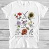 Flowers Farmers Nature Lovers Bloom Cool Meme Vintage Gift Tee T Shirt 4011