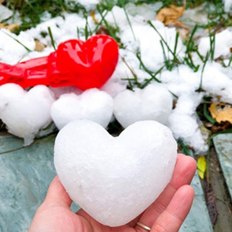 4Pcs Cute Bear Duck Dinosaur Snowball Clip Snow Clay Ball Maker Creative Snowballs Mold Snow Shovel For Kids Outdoor Sports Snow Toy