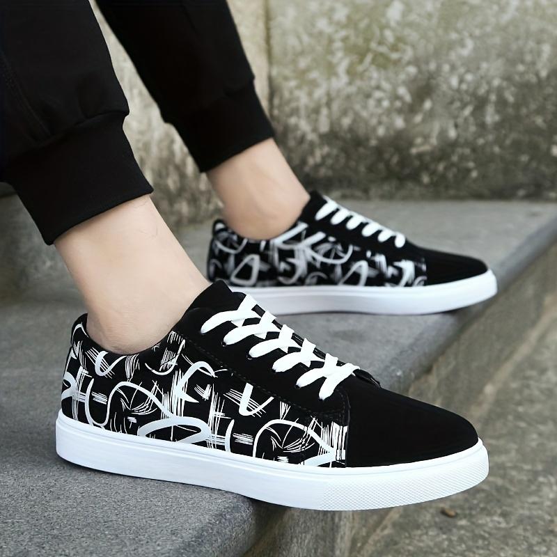 Men'S Stylish Low-Top Skate Shoes with a Street Fashion Vibe, Featuring Comfortable, Non-Slip Laces, Perfect for Outdoor Activities