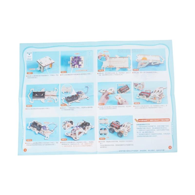 Professional DIY Remote Control Car Kit STEAM Educational Scientific Toys Kit No Soldering Simple Assembly for Teens