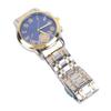 Men Wrist Watch Waterproof Stainless Steel Strap Watch with Watchband Remover for Office Travel Gold