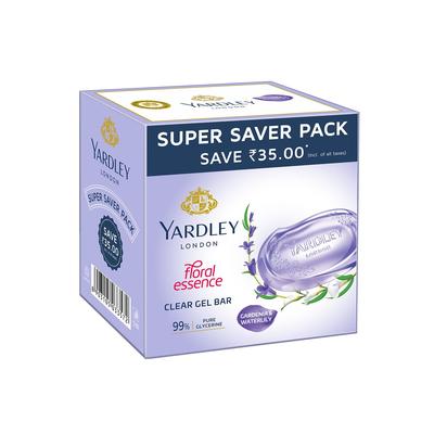 Gül ve Nilüfer Kokulu Gliserinli Şeffaf Jel Sabun Yumuşak Pürüzsüz Cilt İçin Nazik Banyo Lüks 125G X 3 Adet