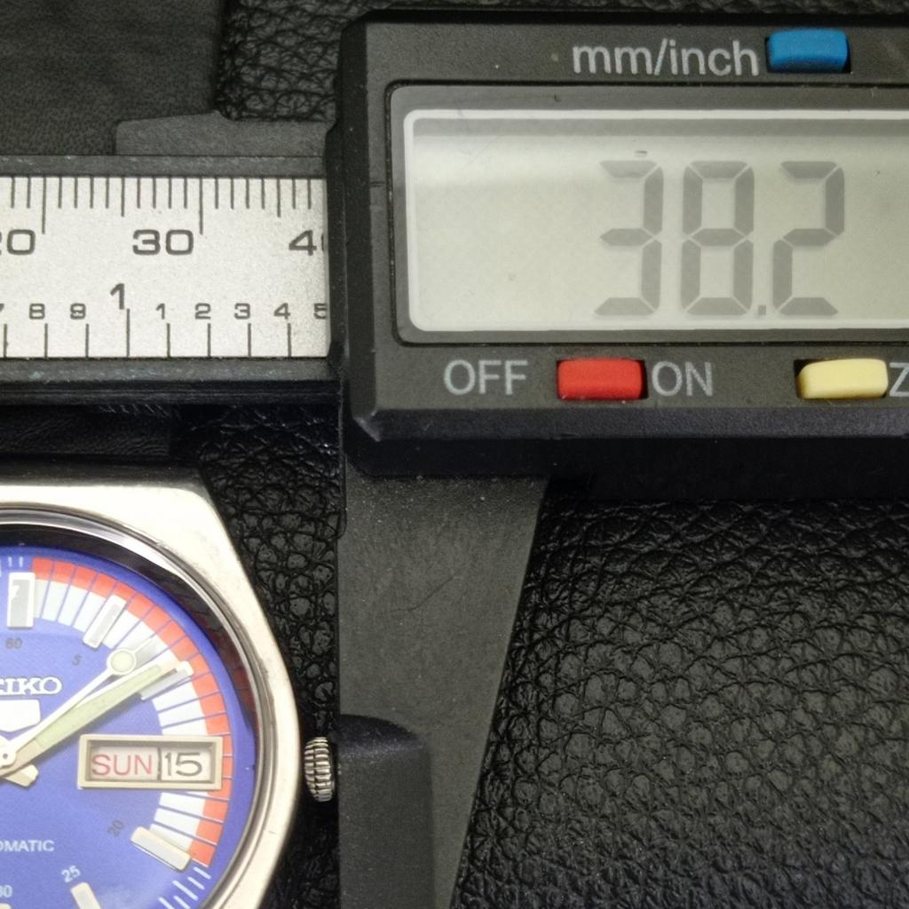 JAPAN VINTAGE SEIKO 5 AUTOMATIC 6309A MENS BLUE COLOR DIAL WATCH A701456-5 R206b-a701456