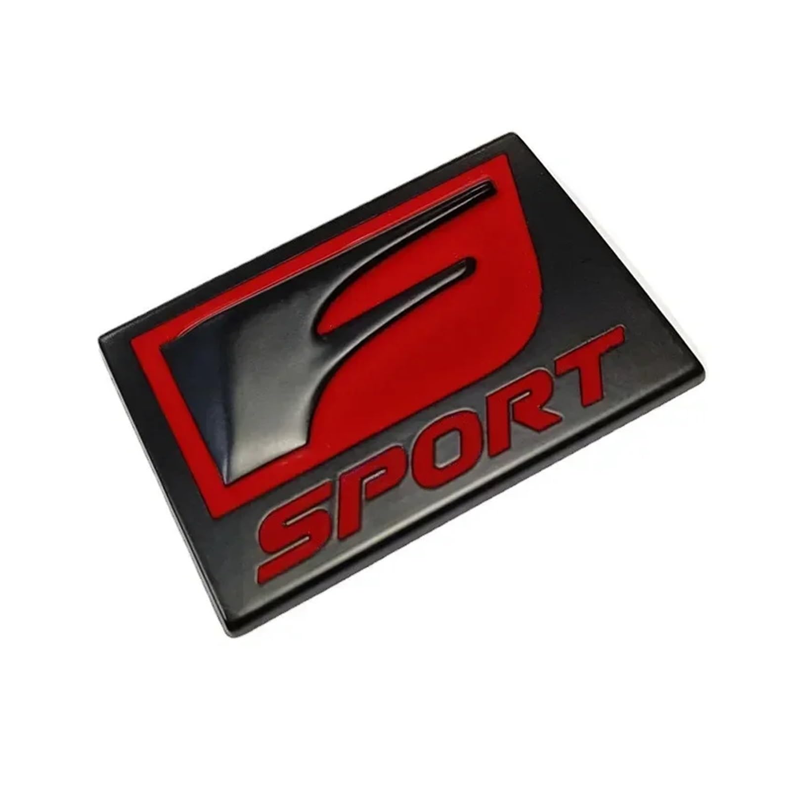 

AQXYWER (Small Store) 3D Metal Black Red Logo F SPORT Emblem FSPORT Nameplate Car One Size