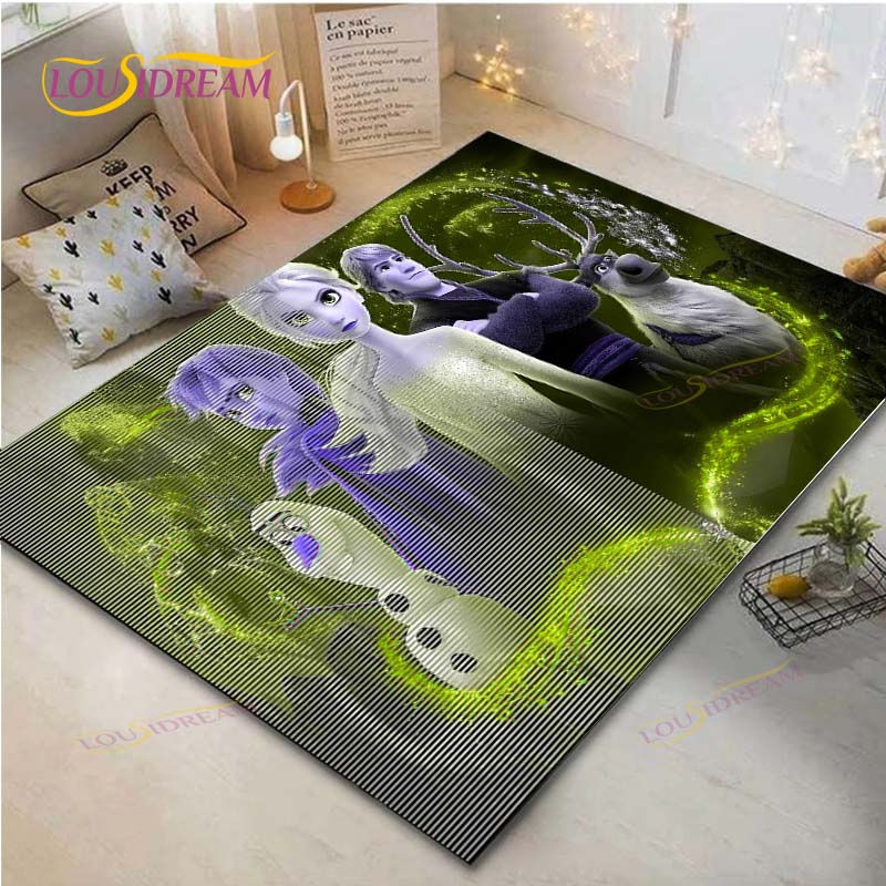 Frozen Anime Carpet Living Room Bedroom Bedside Mat Study Room Computer Chair Home Fashion Floor Mat Area Rug