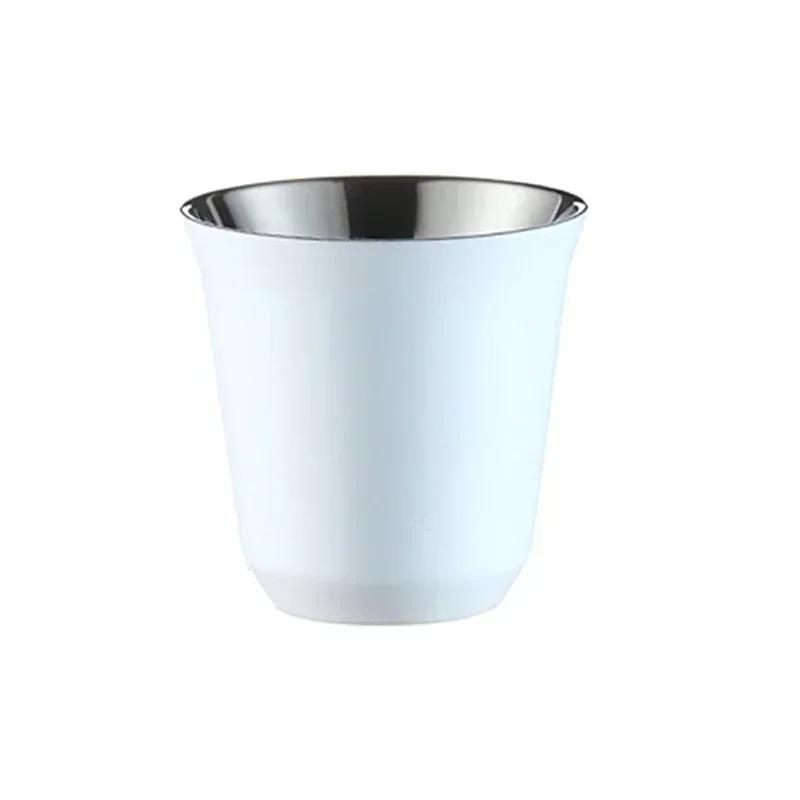 Outdoor Camping Espressotasse Verdickter 304 Edelstahl Doppelwandige Kaffeetasse Isolierung Teetasse Isolierung Kaffeetasse