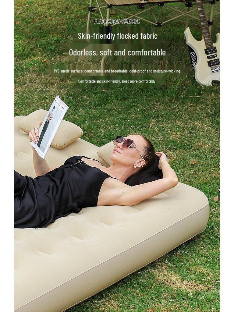 W pełni automatyczny, nadmuchiwany materac do namiotu kempingowego – bardzo gruba mata do spania na zewnątrz