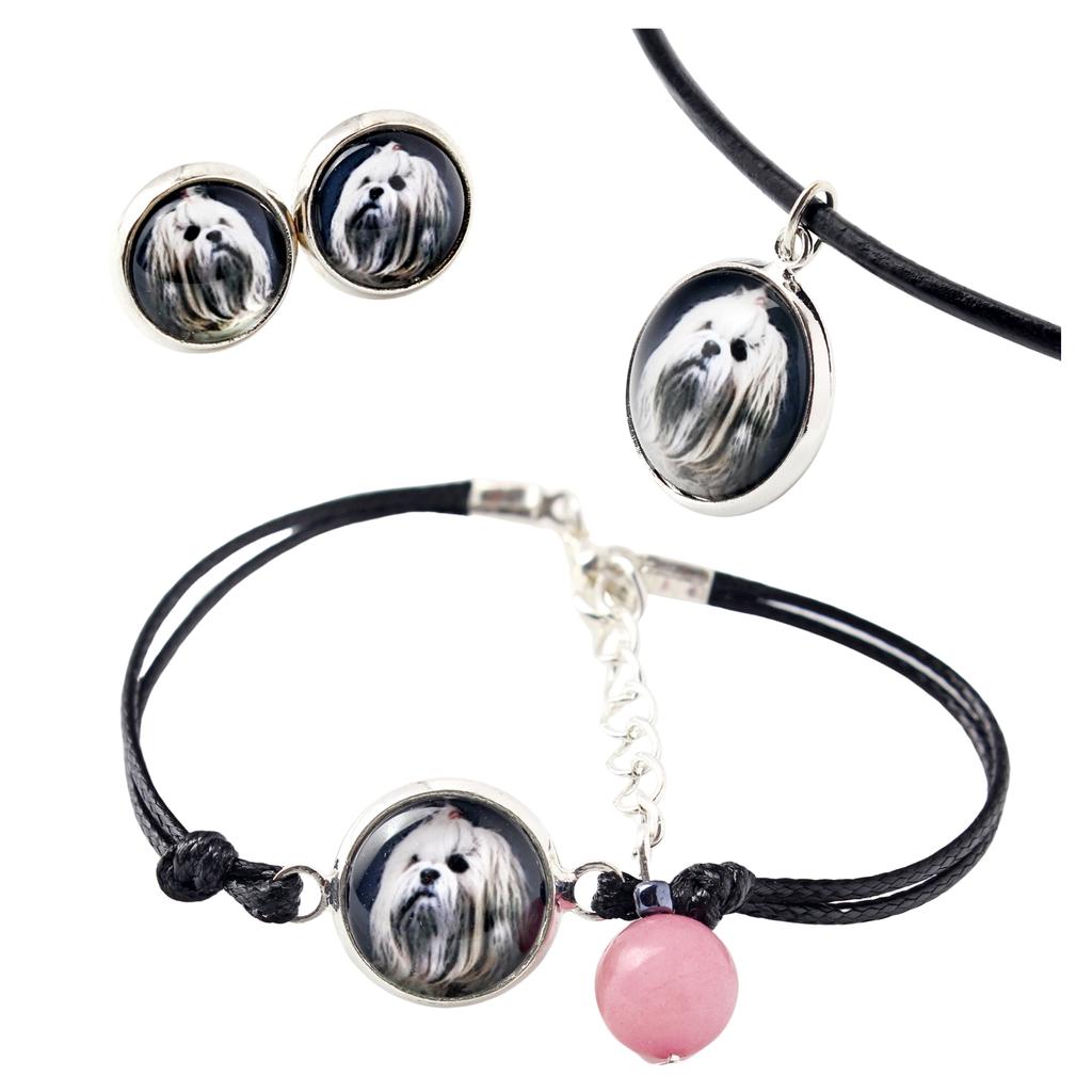 Lhasa Apso – A set of jewelry in a box, necklace | Art-Dog