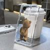 Teddy Bear Back View Phone Case Suitable for Apple 15plus, iPhone 16Pro, Full Coverage 14plus, Transparent 17Pro