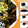 Custom Name Personalized Borussia Dortmund Bvb Print Umbrella, Auto Open Close, 8‑Rib Sturdy Frame, Commute Camping Hiking Use, Birthday Gift