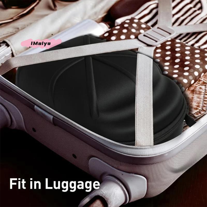 M-1pc Portable Baseball Hat Travel Bag Baseball Cap Travel Case Storage Carrier Box Display Bag Eva Baseball Cap Carrying Bag
