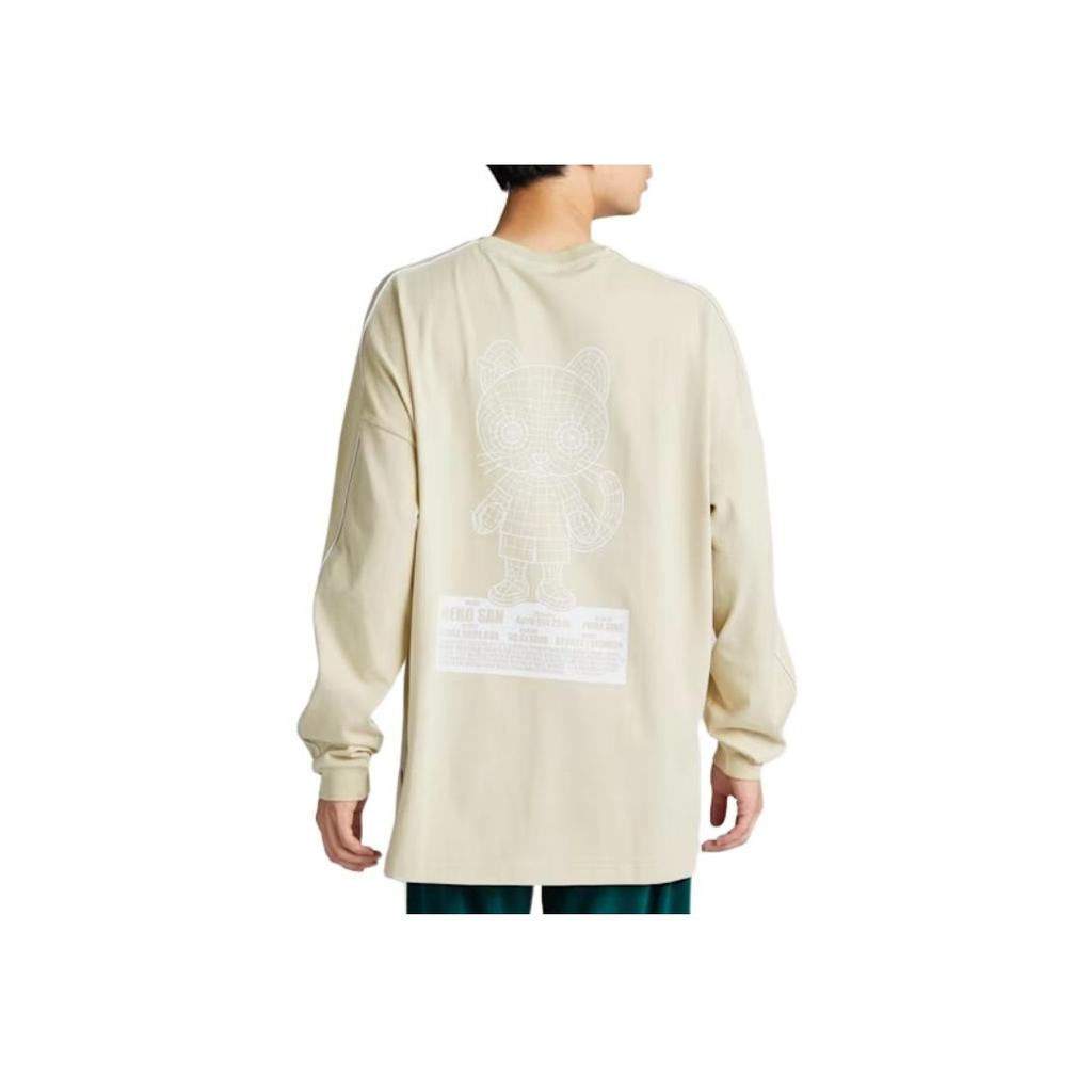 Puma T7 Neko-San FW24 Round Neck Pullover Long Sleeve T-Shirt Unisex Tops Desert-Dust 629841-68