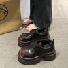 Retro British Style Black Loafers Women's Autumn 2025 New Thick-soled Thick-heeled Single Shoes Jk Small Leather Shoes