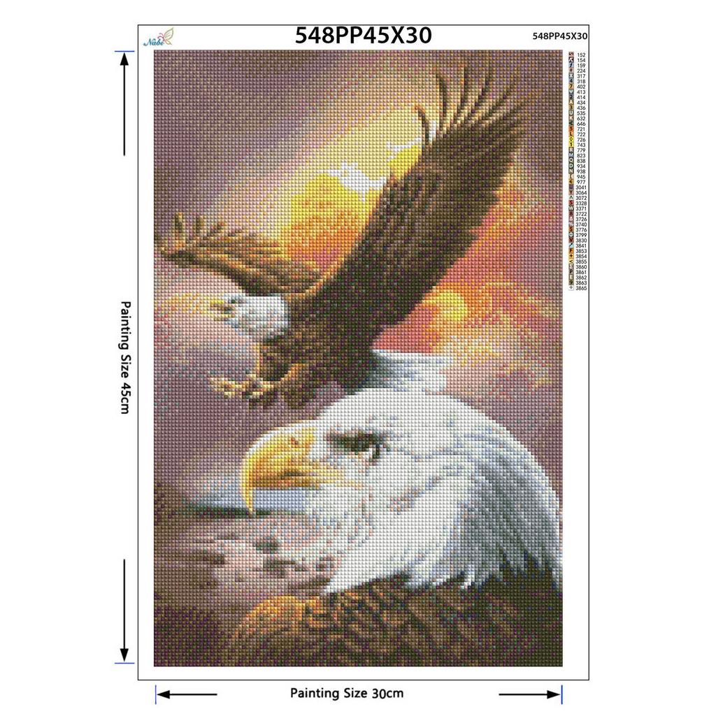 Animals Philadelphia Eagle DIY 5D Diamond Full Diamond Painting Embroidery Cross Stitch Kits