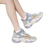 Tide muffin women's shoes spring and autumn new retro platform sneakers inner height increase breathable dad shoes