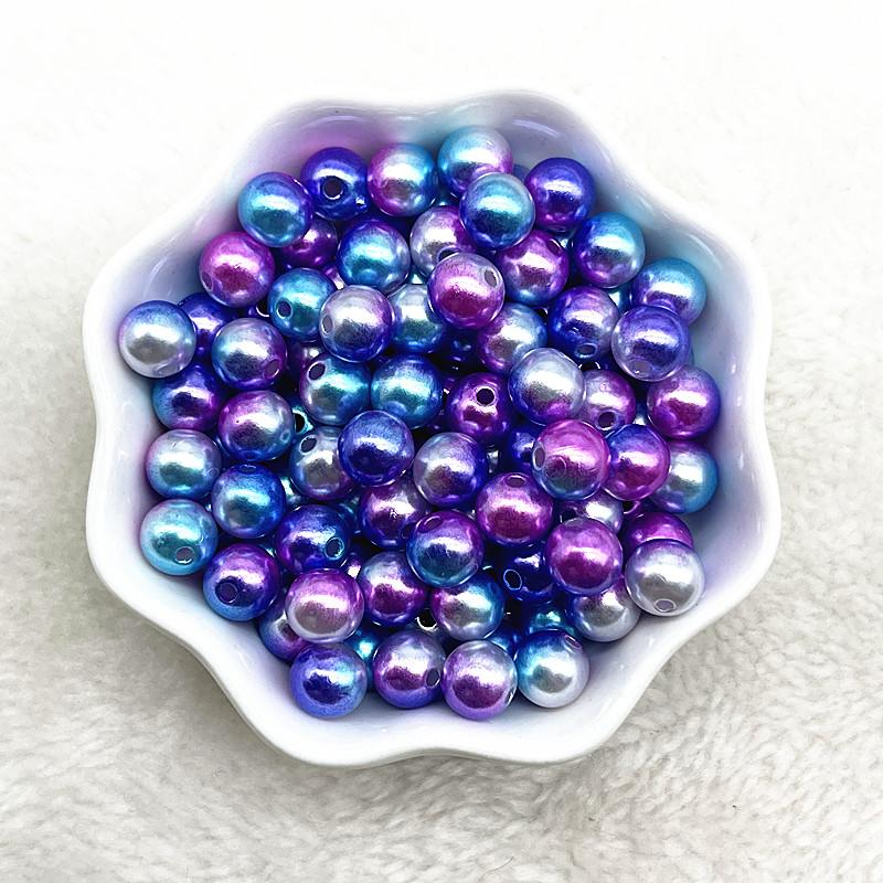 NEW 4/6/8/10mm Round Acrylic Pearl Beads Loose Spacer Beads for Jewelry Making DIY Necklace Bracelet Accessories