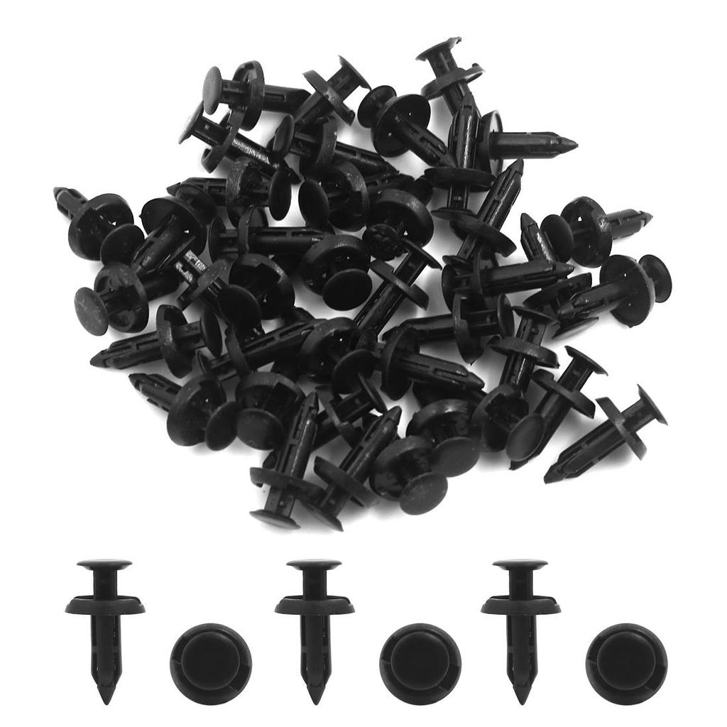 uxcell Clips, Rivets, Fasteners, Plastic, Fits 0.2 Inch (6 Mm) Hole Size, 40 Pieces