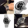 [The Stack] Classic Scuba 200 Diver's Watch Black with Extra Brown Plain Strap, 38mm, Unisex