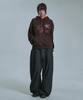 Multi Star Applique Color Block Hoodie - Chocolate Brown