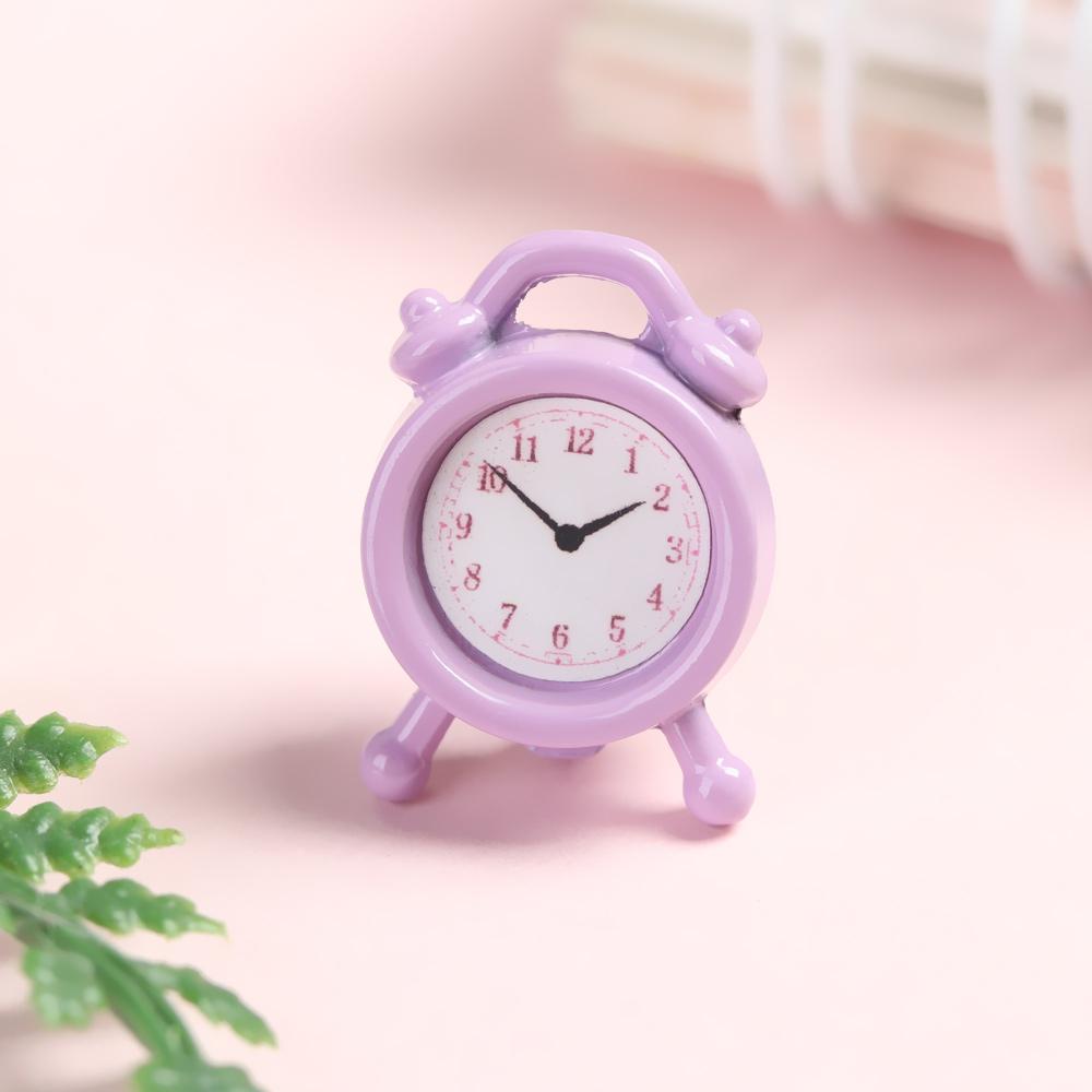 Living Room Accessories Doll Clocks Alarm Clock Mini Home Decoration Dollhouse Miniature Toy