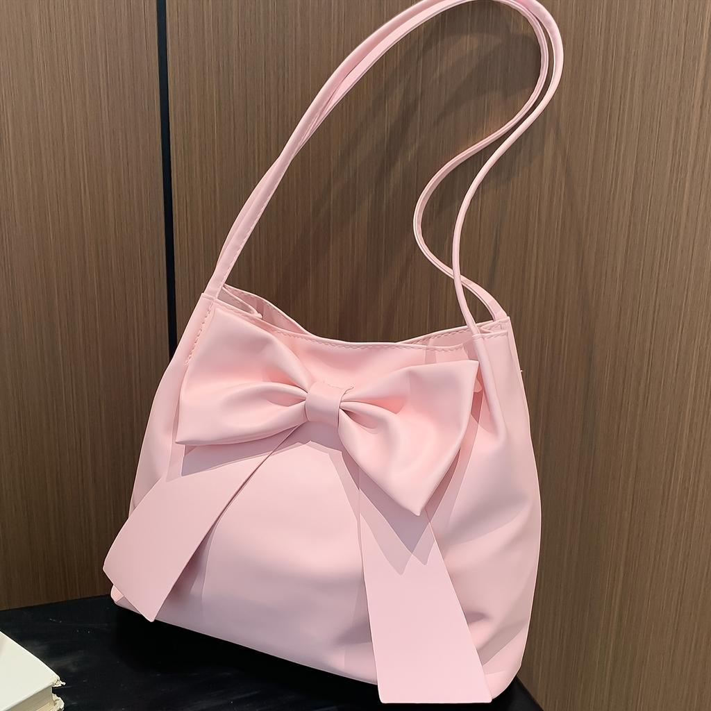Elegant Bowknot Tote Bag For Women, Sweet Versatile Handbag Shoulder Bag