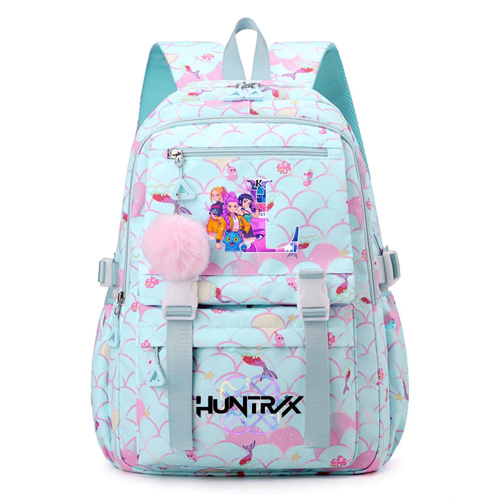 26 English Letters Printed Backpack Large Capacity Bookbag Student Boy Girl Schoolbag Outdoor Large Capacity Waterproof Sports Laptop Travel Bag