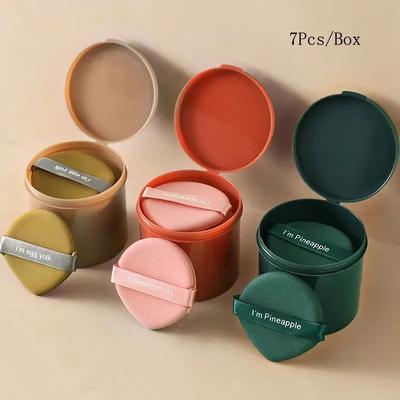 Strawberry Cosmetic Puff Set Double Side Women Soft Makeup Sponge Beauty Make Up Powder Tools