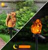 Outdoor LED Lights Resin Waterproof Resin Solar Lawn Light Squirrel Floor Lamp