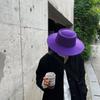 WTEMPO Retro Elegant Large Bucket Performance Hats Women Autumn Winter Stylish Versatile Warm Office Ladies Solid Color Commuting Fedoras