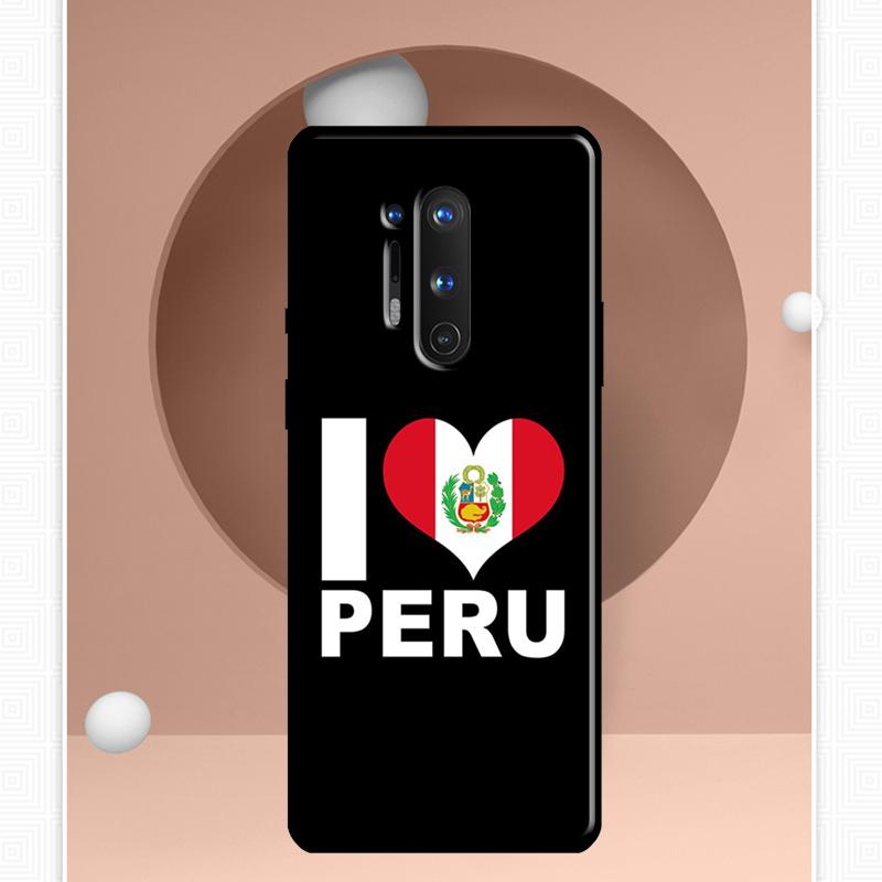 Custodia Bandiera Perù Per OnePlus Ace 11 9 10 Pro 9RT 10T 8T Cover Per OnePlus Nord CE 2 Lite 2T N10 N20
