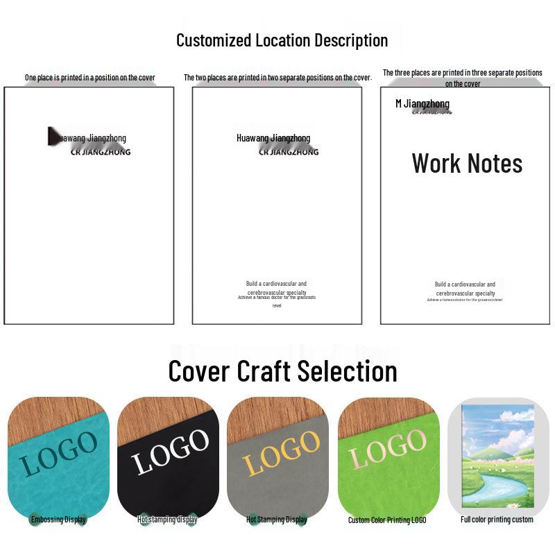 Custom Logo A5 PU Leather Business Notebook Diary