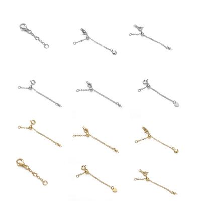 Multipurpose Adjustable Length Chain Lobster Clasp Extension Chain Charm Pendant for Comfort Fits Jewelry Accessory