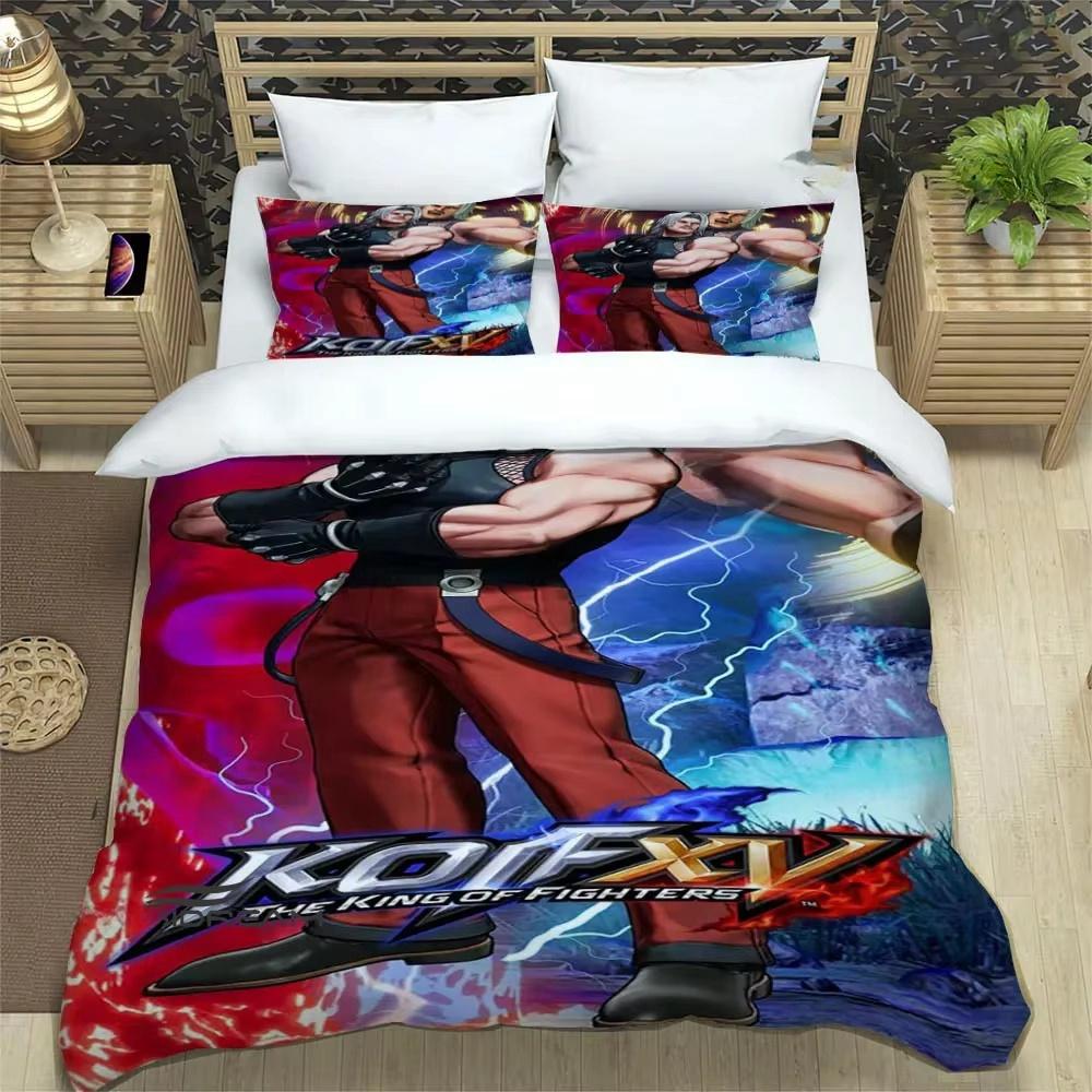 KOF Game Cartoons 3D Printed Bedding Sets Exquisite Bed Supplies Set Duvet Cover Comforter Set Bedding Set Luxury Birthday Gift