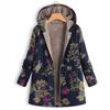 Jacket Series Casual Printed  Printed Plush Hooded Zipper Women's Fashion Style