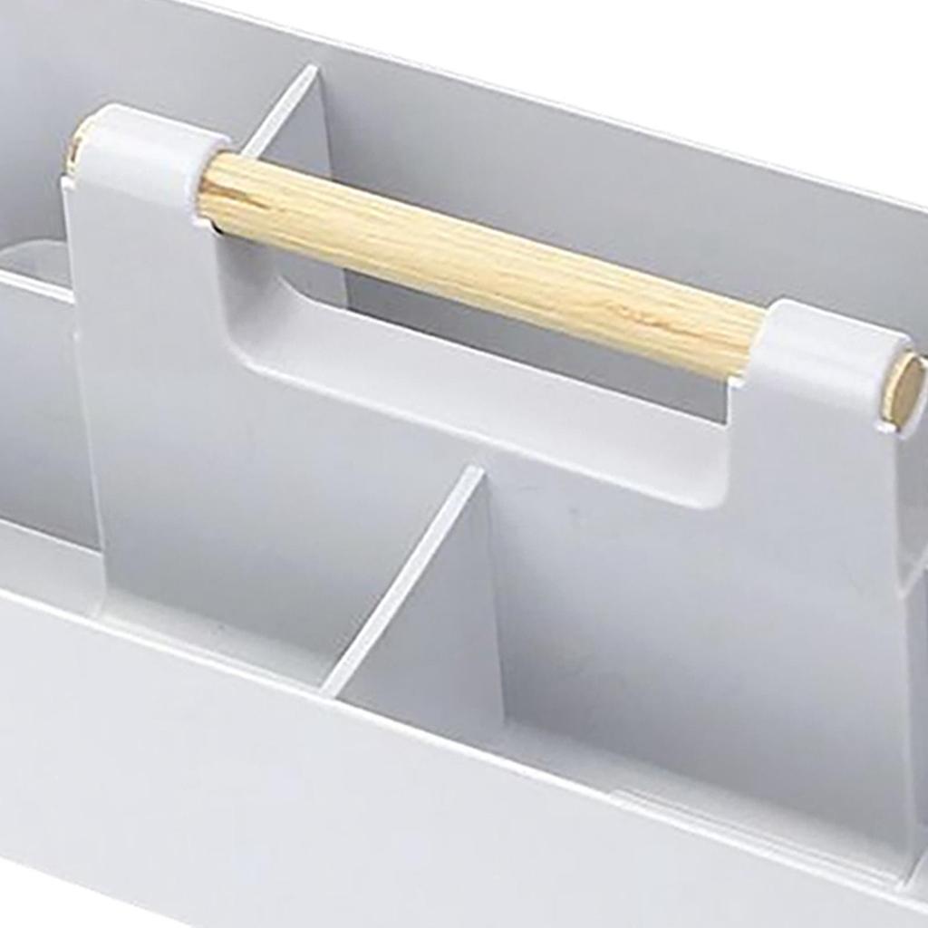 1Pcs Storage Box W/ Handle Holder Multi Grid PP for Pencil Laundry Cabinets