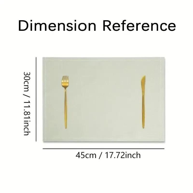 Christmas Tree Gingerbread Man Placemats Holiday Table Home Kitchens Christmas Halloween Thanksgiving and New Year Decorations