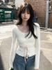 Korean Sweet Lace U-neck Slimming Waist-cinched Lace-up Versatile Top
