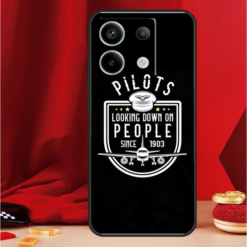 Coque de téléphone Pilote d'avion Pour Xiaomi Redmi Note 13 Pro 12 10 9 8 11 Pro 12S 11S 10S 9S 10A 9C 10C 12C 13C