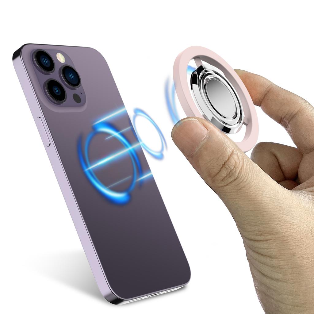 A561 Magnetic Phone Kickstand 360 Degree Rotation Foldable Phone Ring Holder